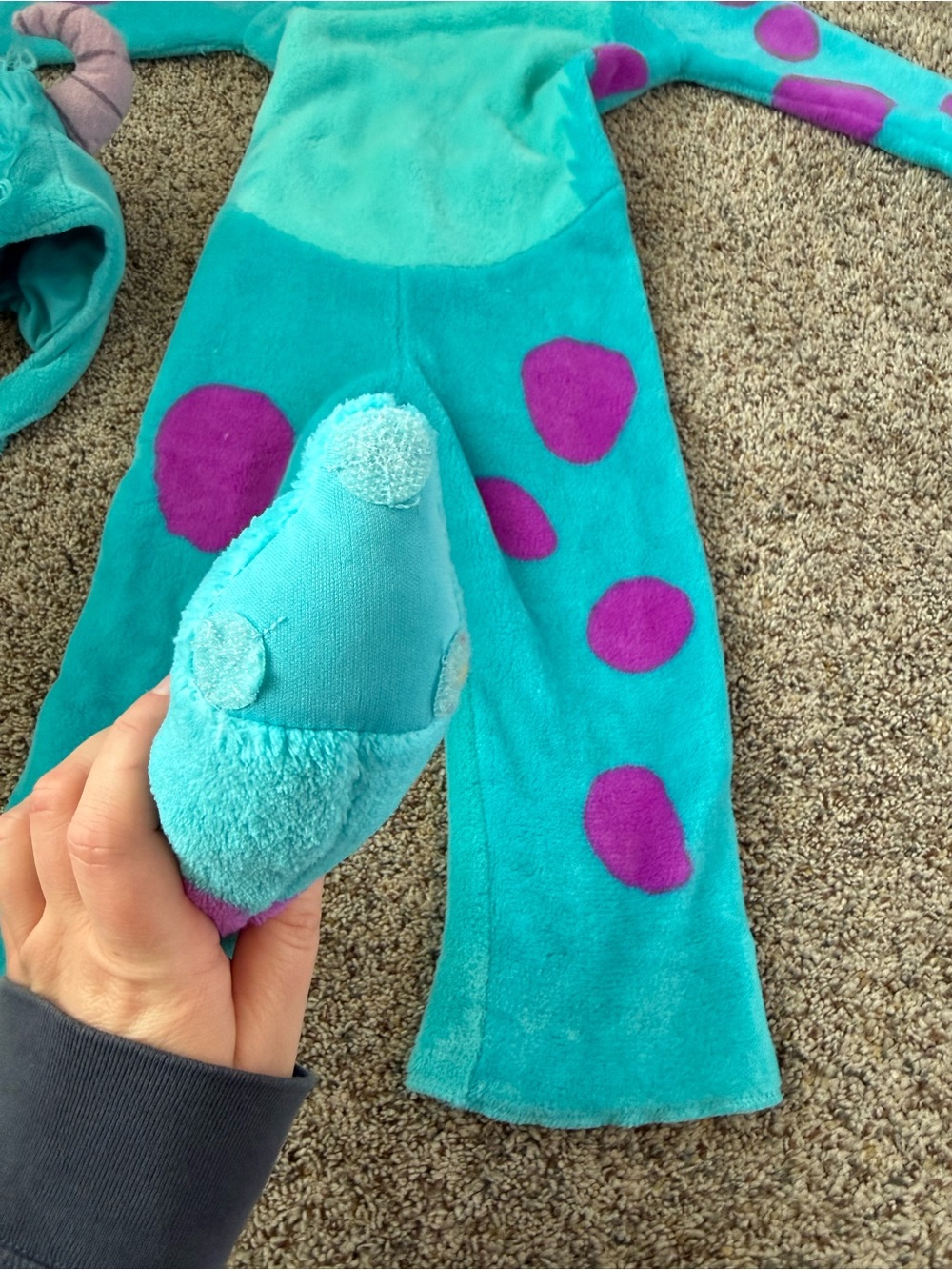 Disney Halloween Monsters Inc “ Sulley” Toddler Costume - Size 3/4T - Picture 4 of 11